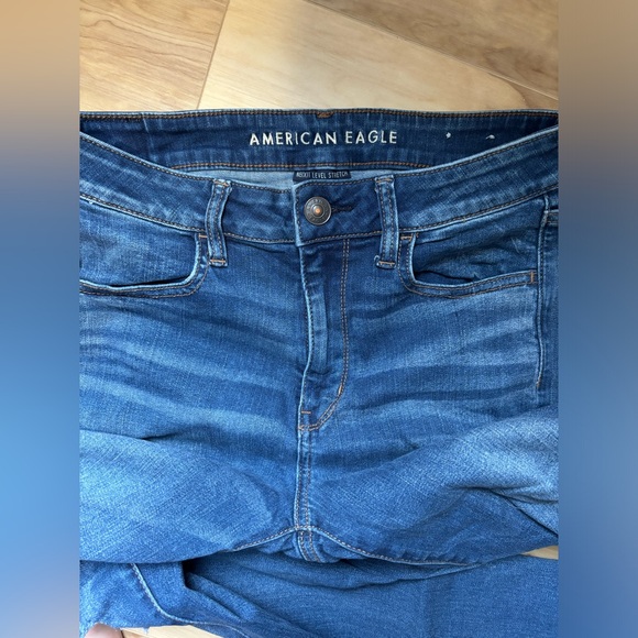 AE Next Level Stretch High Waisted Ripped Jegging - Picture 4 of 6